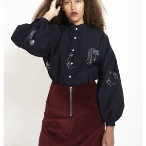 NWT mr Larkin button-down blouse